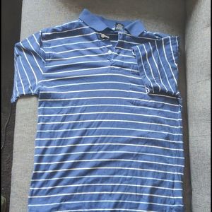 Stripped blue polo